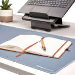 Sottomano da scrivania Breyta - 40 x 80cm - Blu marino - Fellowes - immagine 3