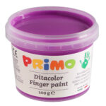 Ditacolor colori a dita - 100ml  - c/pennello - valigetta 6 colori fluo - Primo - immagine 6