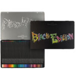 Matite colorate triangolare Black Edition - colori assortiti - Faber-Castell - conf.36 pezzi - immagine 2