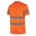 T-shirt alta visibilità Mizar - taglia L - arancio fluo - U-Power - conf. 3 pezzi - immagine 2