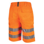 Bermuda alta visibilità Altair - taglia M - arancio fluo - U-Power - immagine 2