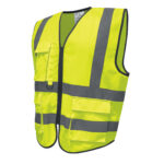 Gilet alta visibilità GILPOCK - poliestere riciclato - taglia XXL - giallo fluo - Deltaplus - immagine 2