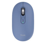 Mouse - ultrasottile - wireless - ricaricabile - Blu - Trust - immagine 2