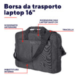 Borsa - per laptop - fino a 16" - Nero - Primo -Trust - immagine 4