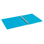 Raccoglitore personalizzabile Vision - 22 x 30 cm - 4 anelli a D 40 mm - dorso 6 cm - azzurro - Favorit - immagine 2
