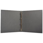 Raccoglitore ad anelli - 27 x 32 cm - Ø 30 mm - grigio scuro - BM - immagine 2