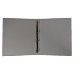 Raccoglitore ad anelli - 27 x 32 cm - Ø 30 mm - grigio chiaro - BM - immagine 2
