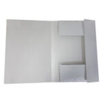 Cartella 3 lembi con elastico - A4 - dorso piatto - grigio chiaro - BM - immagine 2