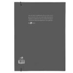 Cartella 3 lembi con elastico - A4 - dorso 1 cm - grigio scuro - BM - immagine 2