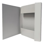 Cartella progetto con elastico - 25 x 34 cm - dorso 3 cm - grigio chiaro - BM - immagine 2