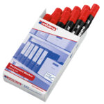 Marcatore permanente 103 - punta conica - da 1,5 a 3 mm - rosso - Edding - immagine 3