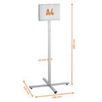 Espositore Info Stand Outdoor - da pavimento - A4 - Durable - immagine 2