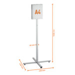 Espositore Info Stand Outdoor - da pavimento - A4 - Durable - immagine 3