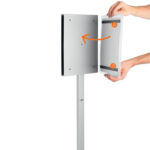 Espositore Info Stand Outdoor - da pavimento - A4 - Durable - immagine 6