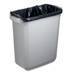 Bidone DURABIN - con maniglie - senza coperchio - 60 L - 59 x 60 x 28,2 cm - PP - grigio -  Durable - immagine 2