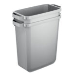 Bidone DURABIN - con maniglie - senza coperchio - 60 L - 59 x 60 x 28,2 cm - PP - grigio -  Durable - immagine 5