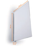 Cartello da corsia a bandiera - magnetico - A4 verticale - PET - Durable - conf. 10 pezzi - immagine 2