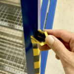 Profilo paracolpi C20 - magnetico - per superfici angolari - forma squadrata - giallo/nero - 1 m - Durable - immagine 3