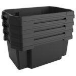 Contenitore multiuso FABER BOX - plastica - nero - 58,5 x 38,5 x 26,1 cm -  40 litri - Terry - immagine 2