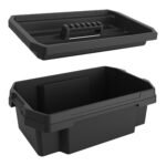 Vassoio per contenitore FABER BOX 40/30 litri - plastica - nero - 52 x 34,5 x 7 cm - Terry - immagine 2