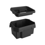 Vassoio per contenitore FABER BOX 15 litri - plastica - nero - 32 x 25 x 7 cm - Terry - immagine 2