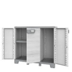 Armadio CAB102B sequoia - 3 ante - 102 x 39 x 93,5 cm - plastica - grigio - Terry - immagine 2