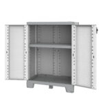 Armadio CAB680 sequoia - 2 ante - 68 x 39 x 93,5 cm - plastica - grigio - Terry - immagine 2