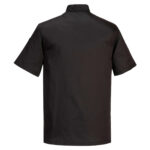 Giacca cuoco Kent - maniche corte - taglia L - nero - Portwest - immagine 2