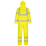 Completo antipioggia HiVi - ripiegabile - impermeabile - L - giallo fluo - Portwest - immagine 2