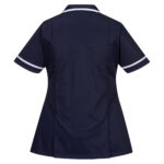 Camice da donna - maniche corte - elasticizzato - taglia M - blu navy - Portwest - immagine 2