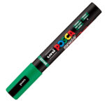 Marcatore a base d'acqua Uni Posca PC5MBR - punta brush 1.0 - 4.0mm - verde - Uni Mitsubishi - immagine 2
