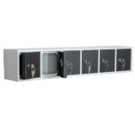 Casellario componibile Annabox - 6 porte - grigio/antracite - Metalpus - immagine 2