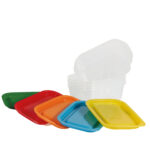 Contenitori alimenti – 164 x 111 x 51 mm – 400 ml - PP - Perfetto – conf. 5 pezzi - immagine 2