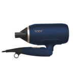 Asciugacapelli - manico pieghevole - 2000  W - blu - immagine 2
