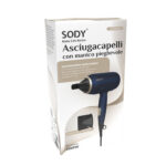 Asciugacapelli - manico pieghevole - 2000  W - blu - immagine 4