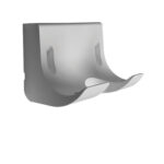 Asciugacapelli Yul Passion - a muro - 19 x 10,8 x 28 cm - 1500 W - ABS - bianco - Medial International - immagine 2