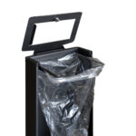 Gettacarte FRONT - 44,5 x 35 x 89 cm - 90 L - nero - Stilcasa - immagine 2