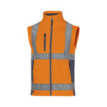 Giacca Softshell Moonlight 2 alta visibilità - poliestere - taglia XXL - arancio fluo - Deltaplus - immagine 3