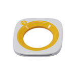 Cestino gettacarte Wastee - per raccolta differenziata - 60 L - Giallo - Kobra - immagine 4