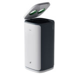Cestino gettacarte Wastee - per raccolta differenziata - 60 L - Verde/vetro - Kobra - immagine 2