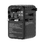Adattatore - da viaggio universale - GaN III - con cavo USB-C retrattile - Nero - Verbatim - immagine 3