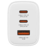 Caricabatterie - da muro - GaN - 65W - 2 porte - con cavo retrattile -Verbatim - immagine 3