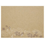 Tovaglietta monouso Floral - 30 x 40 cm - carta - avana - Pro Nappe - conf. 400 pezzi