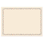Diplomi - stampa offset fiori - A3 - 120 gr - avorio - Sadoch - conf. 10 pezzi