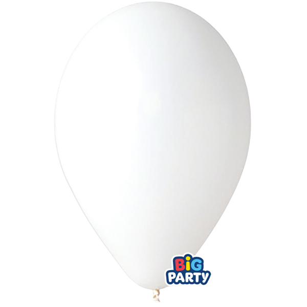 MD_104167 Palloncino - diametro 30 cm - lattice - bianco - conf. 10 pezzi - immagine 1