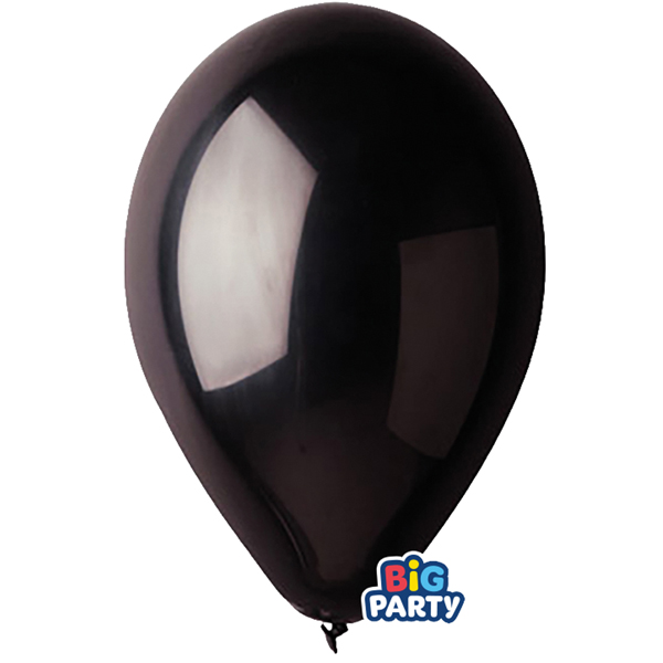 MD_104173 Palloncino - diametro 30 cm - lattice - nero - conf. 10 pezzi - immagine 1