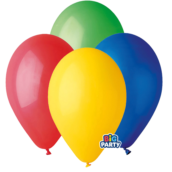 MD_104187 Palloncino - diametro 26 cm - lattice - colori assortiti - conf. 16 pezzi - immagine 1