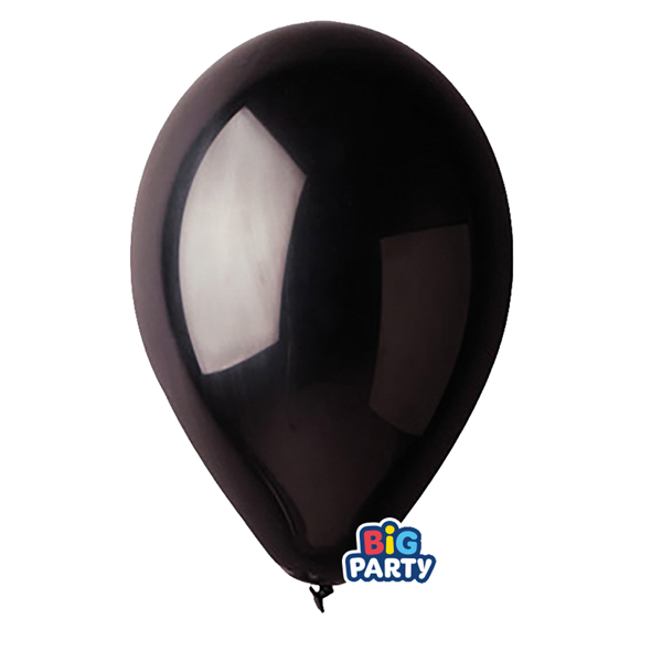 MD_104191 Palloncino - diametro 26 cm - lattice - nero - conf. 16 pezzi - immagine 1