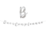 Festone Buon compleanno - in cartoncino - argento - Big Party