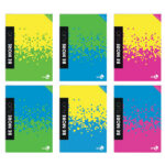 Maxiquaderno Be More Fluo - A4 - 10mm - alta fogliazione - 48+2 fogli - 100 gr - BM